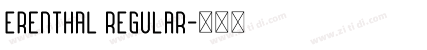Erenthal Regular字体转换